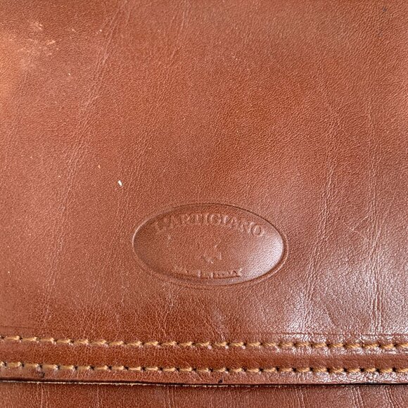 L 'artigiano Italian Leather Crossbody Bag Brown Small - Picture 3 of 12